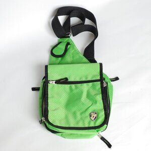ATTRACTIVE HEYS Luggage Crossbody Purse Lime Green Secure Zip Travel Bag